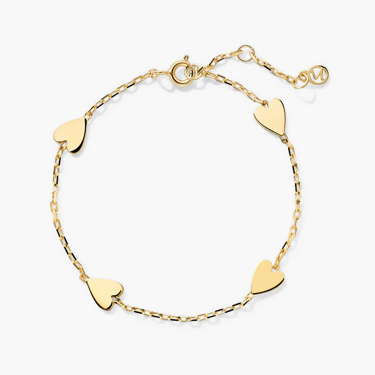 Mejuri Heart Station Bracelet