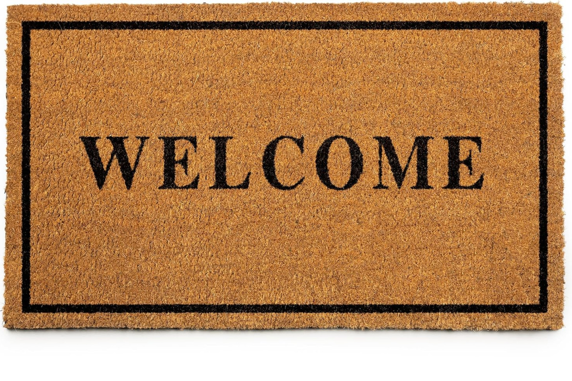 coir welcome mat