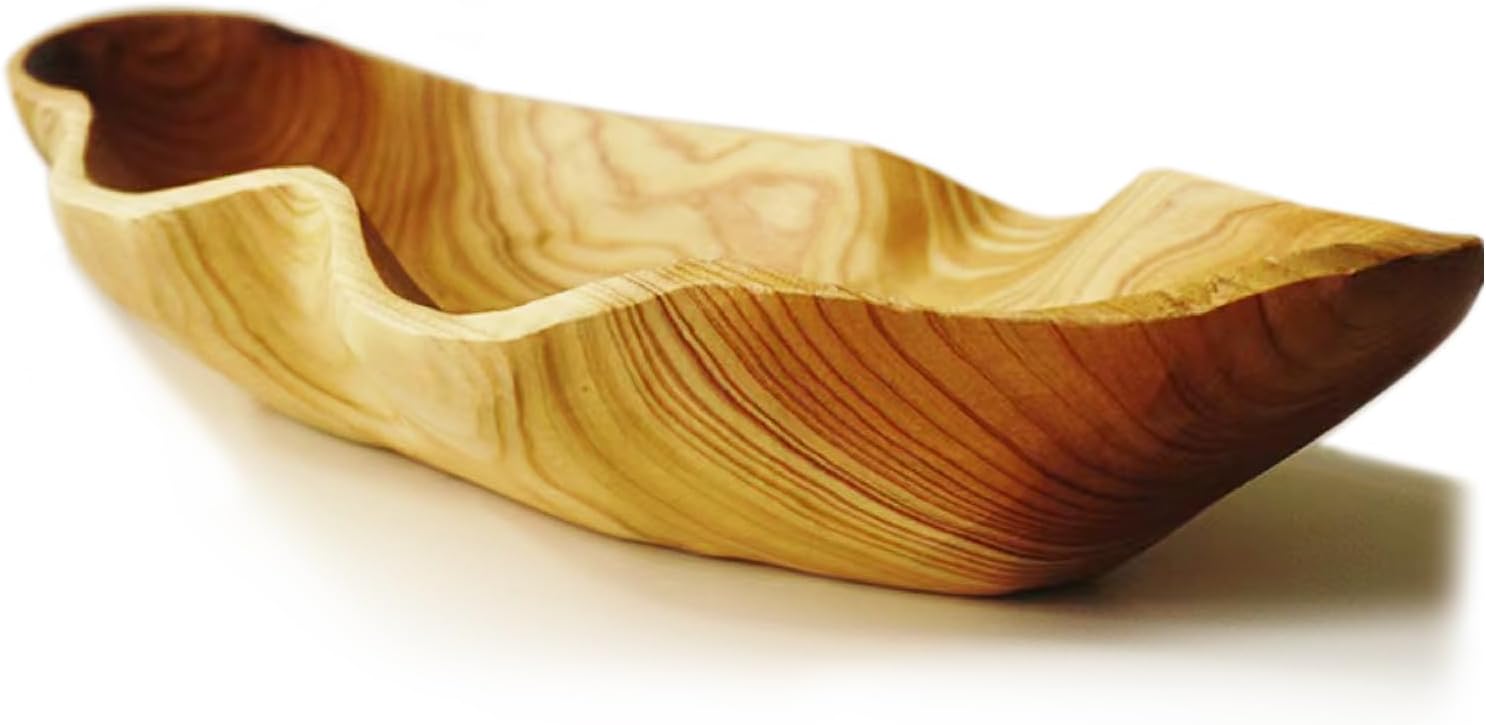 handmade wooden dough bowl
